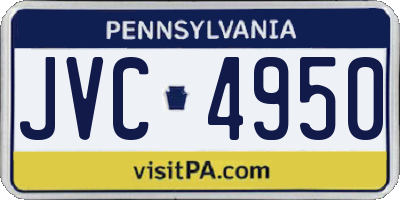PA license plate JVC4950