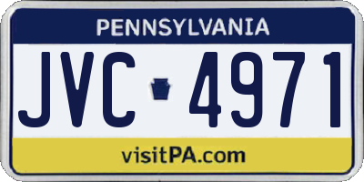 PA license plate JVC4971