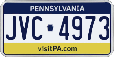 PA license plate JVC4973