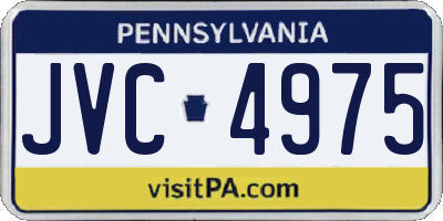 PA license plate JVC4975