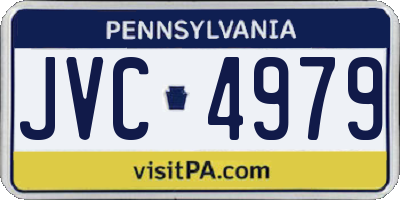 PA license plate JVC4979