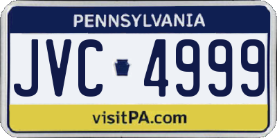 PA license plate JVC4999