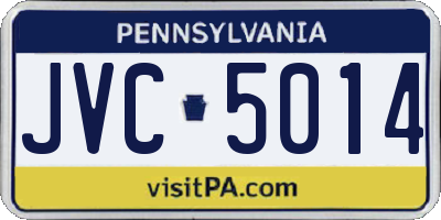 PA license plate JVC5014