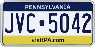 PA license plate JVC5042