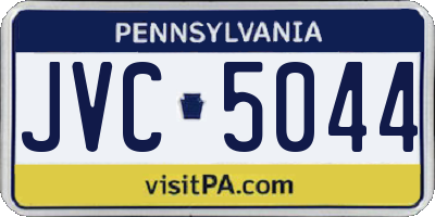 PA license plate JVC5044