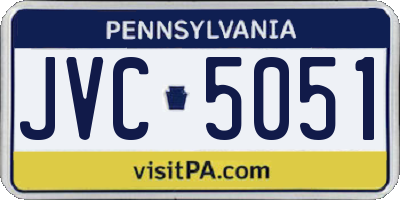 PA license plate JVC5051