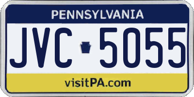 PA license plate JVC5055
