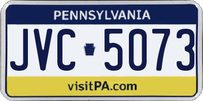 PA license plate JVC5073
