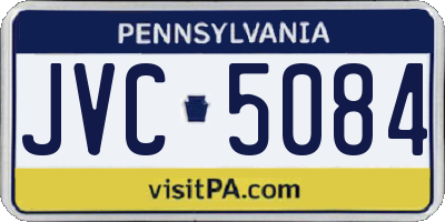 PA license plate JVC5084