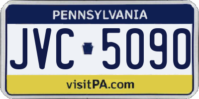 PA license plate JVC5090