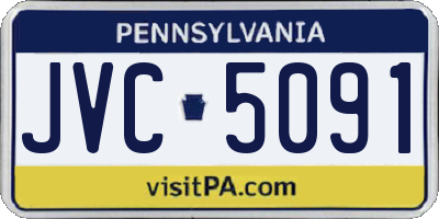 PA license plate JVC5091