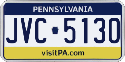 PA license plate JVC5130