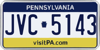 PA license plate JVC5143