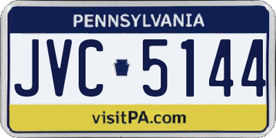 PA license plate JVC5144