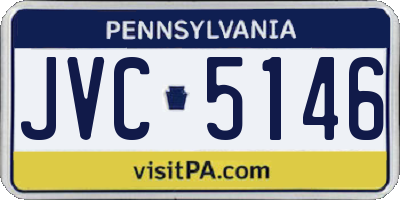PA license plate JVC5146