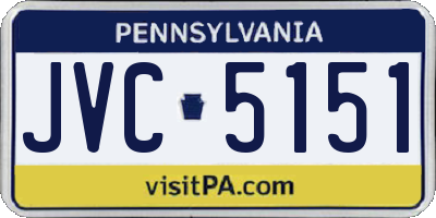PA license plate JVC5151