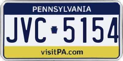 PA license plate JVC5154