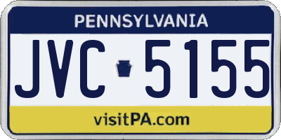 PA license plate JVC5155