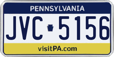 PA license plate JVC5156
