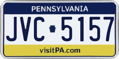 PA license plate JVC5157
