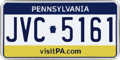 PA license plate JVC5161