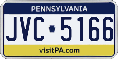 PA license plate JVC5166