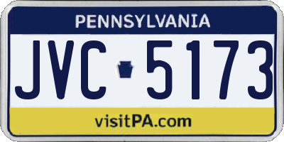 PA license plate JVC5173