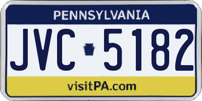 PA license plate JVC5182