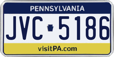 PA license plate JVC5186