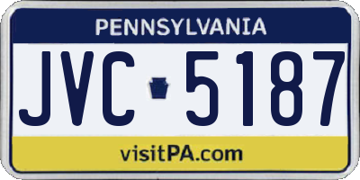 PA license plate JVC5187