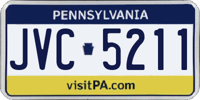 PA license plate JVC5211