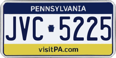 PA license plate JVC5225