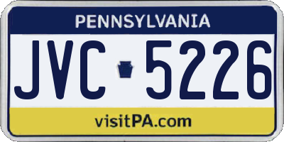 PA license plate JVC5226