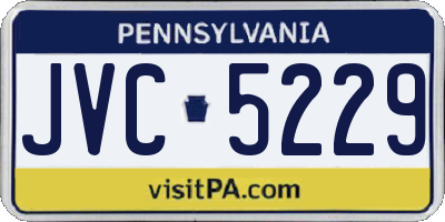 PA license plate JVC5229