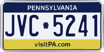 PA license plate JVC5241
