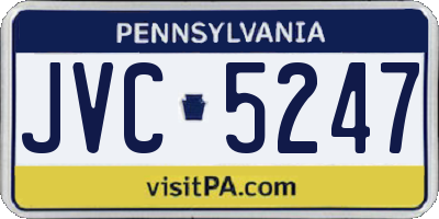 PA license plate JVC5247