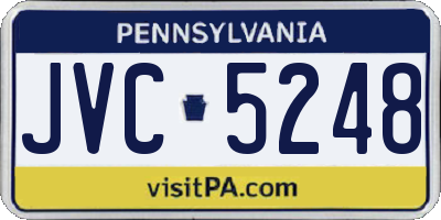 PA license plate JVC5248
