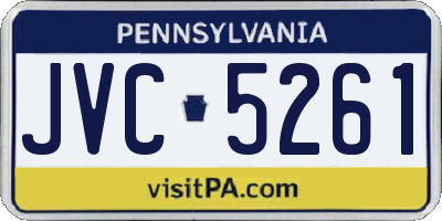 PA license plate JVC5261