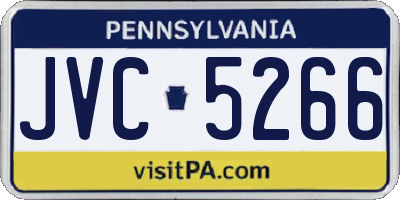 PA license plate JVC5266