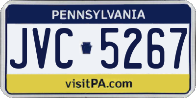 PA license plate JVC5267