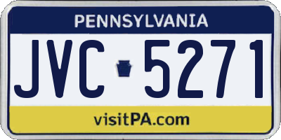PA license plate JVC5271
