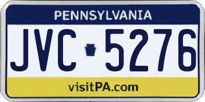 PA license plate JVC5276