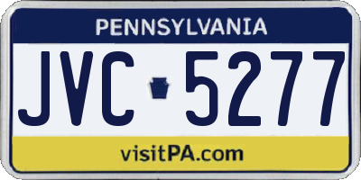 PA license plate JVC5277