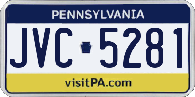 PA license plate JVC5281