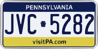 PA license plate JVC5282