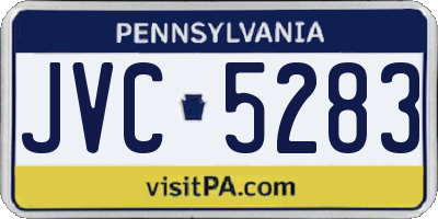 PA license plate JVC5283