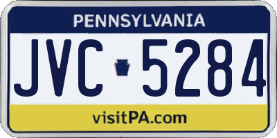 PA license plate JVC5284