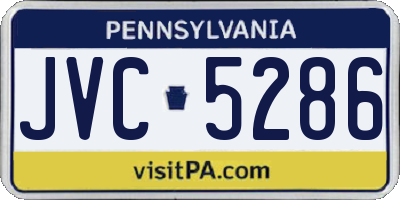 PA license plate JVC5286