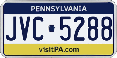 PA license plate JVC5288