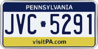 PA license plate JVC5291